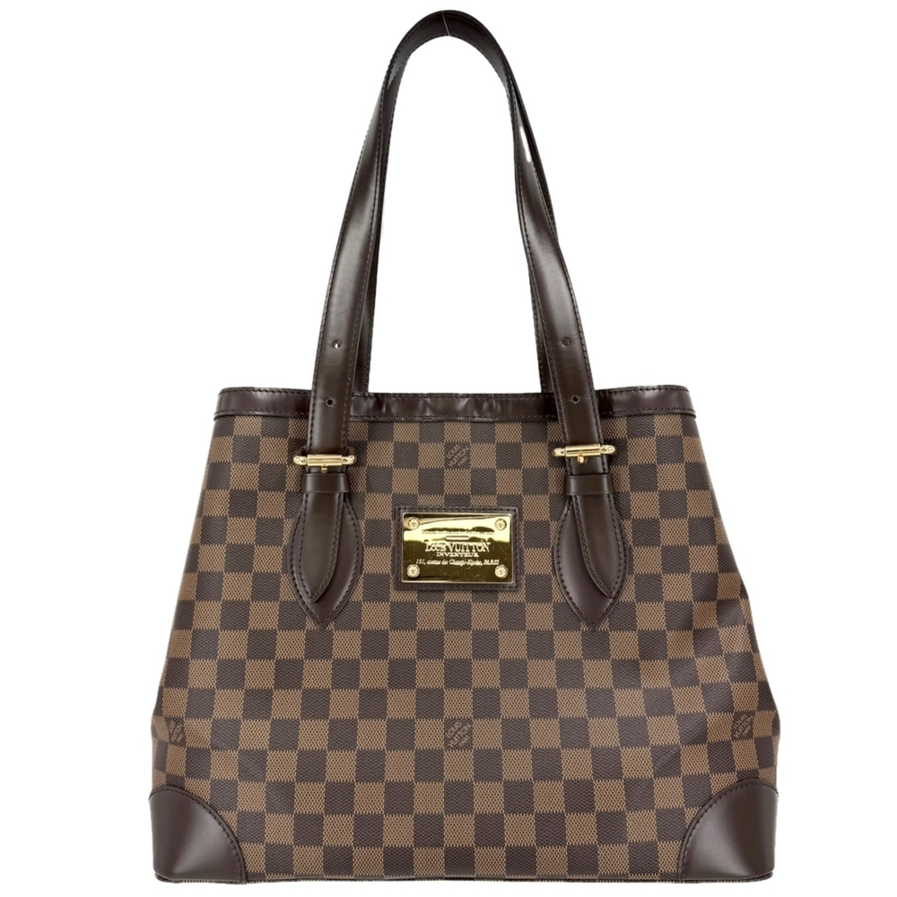 LOUIS VUITTON Brown Damier Canvas Tote Bag
